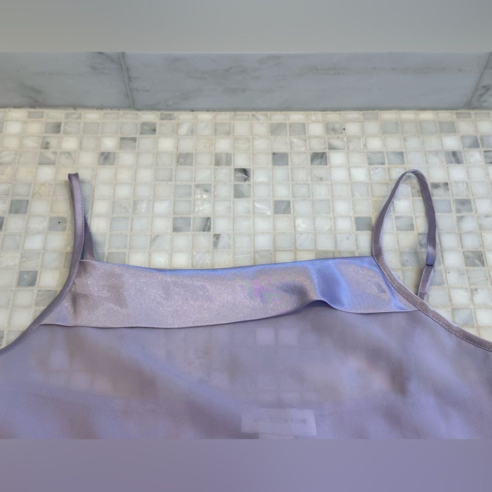 Jones New York Purple Slip Lingerie with Satin Detailing - Picture 2 of 5